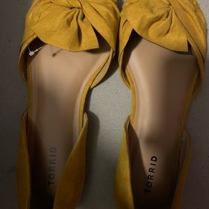 Mustard yellow flats